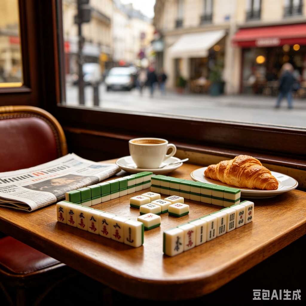 antique style mahjong set